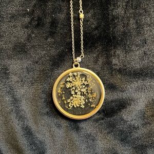 J Jill pressed flower necklace